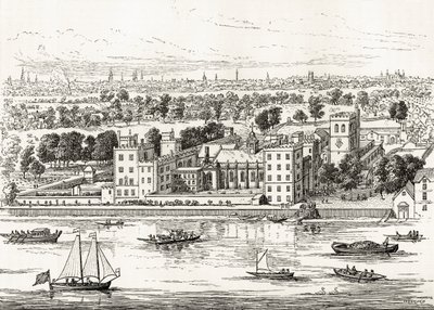 Lambeth Palace von der Themse, aus 